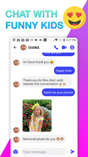 Funny KIDS Show fake messenger - Image screenshot of android app