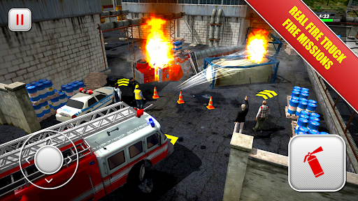 Emergency Firefighters ۳D - عکس بازی موبایلی اندروید
