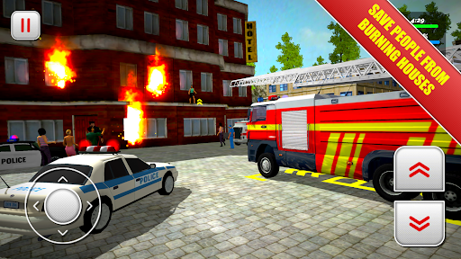 Emergency Firefighters ۳D - عکس بازی موبایلی اندروید