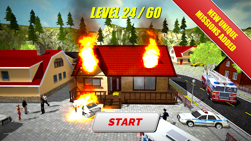 Emergency Firefighters ۳D - عکس بازی موبایلی اندروید