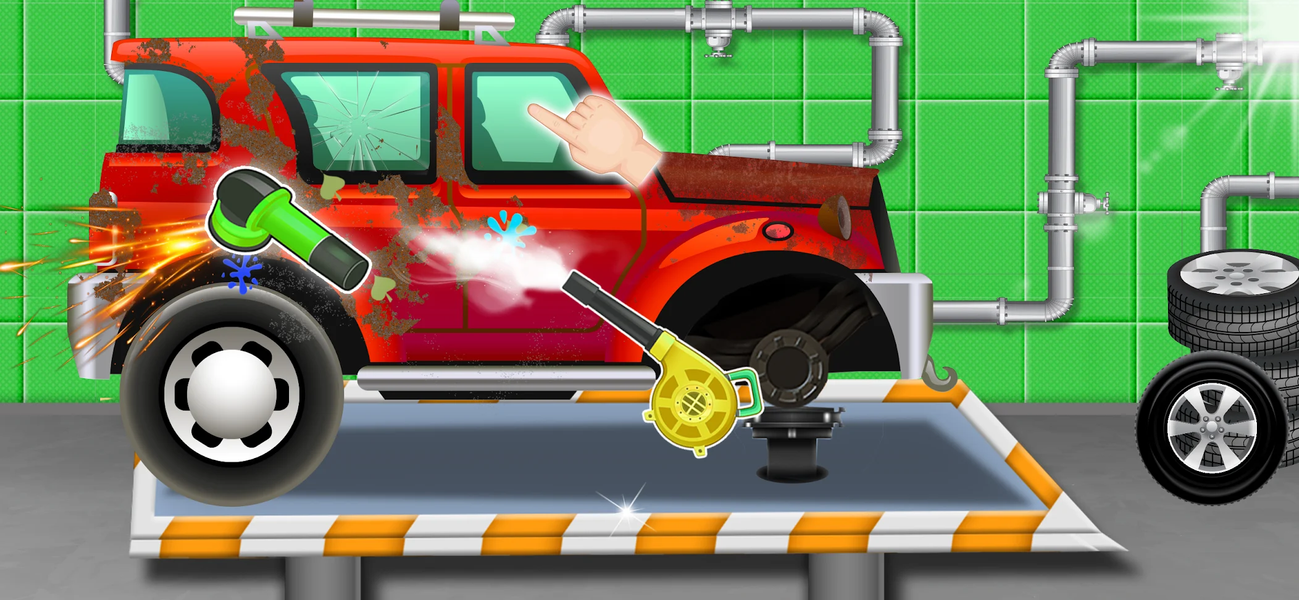 Mini Garage: Car Wash Games - Gameplay image of android game