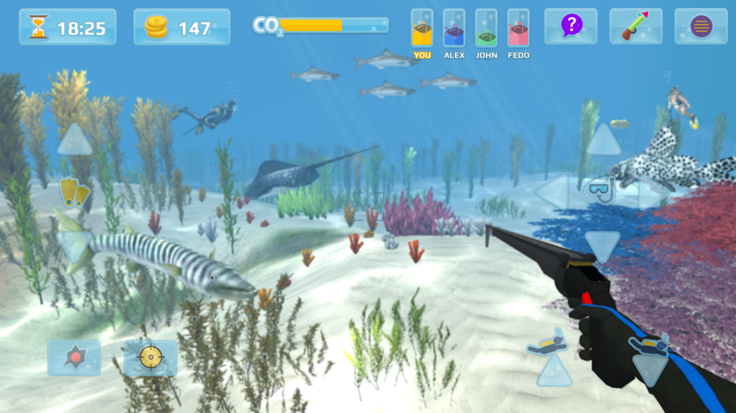 Hunter underwater spearfishing - عکس بازی موبایلی اندروید