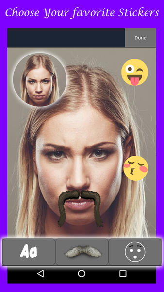 Mustache Photo Editor - Image screenshot of android app