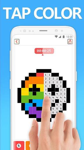 Number Color: Color by Number,🌼Free Color Sandbox - عکس بازی موبایلی اندروید