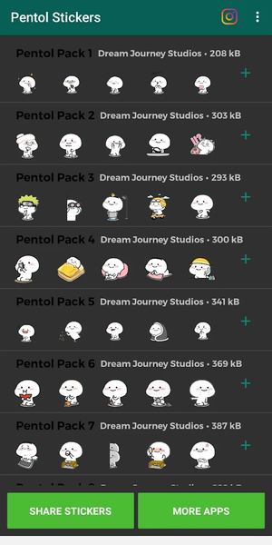 Bunny (Pentol) Stickers For Wh - Image screenshot of android app