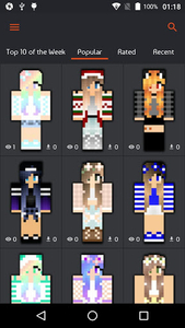 Girls Skins for Minecraft PE for Android - Download