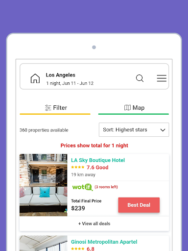 Hotel Deals & Accommodations - Image screenshot of android app