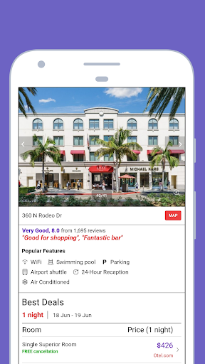Hotel Deals & Accommodations - Image screenshot of android app