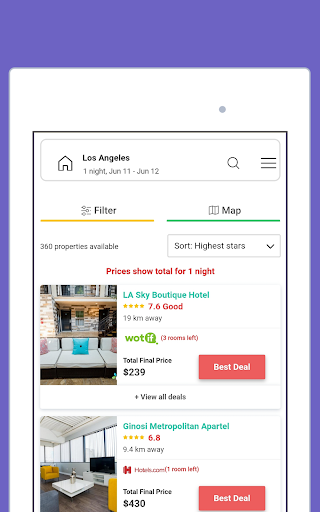 Hotel Deals & Accommodations - Image screenshot of android app