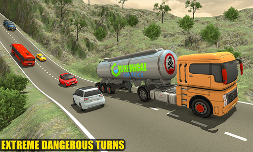 Euro Truck Chemical Transport – Free Truck Games - Image screenshot of android app