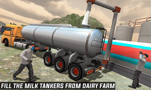 Milk Transport Big Truck Simulator 2019 - Image screenshot of android app