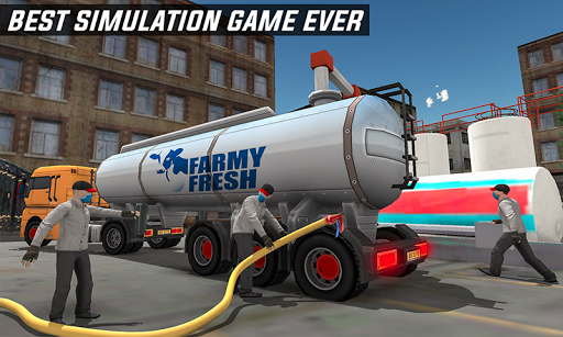 Milk Transport Big Truck Simulator ۲۰۱۹ - عکس برنامه موبایلی اندروید