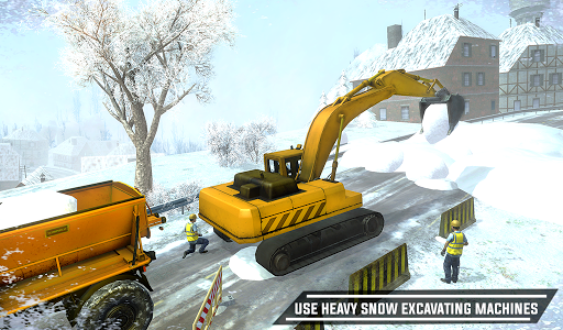 City Heavy Snow Excavator Simulator ۳D - عکس برنامه موبایلی اندروید
