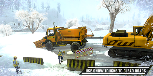 City Heavy Snow Excavator Simulator ۳D - عکس برنامه موبایلی اندروید