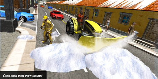 Heavy Snow Plow Clean Road Simulator 3D - Image screenshot of android app