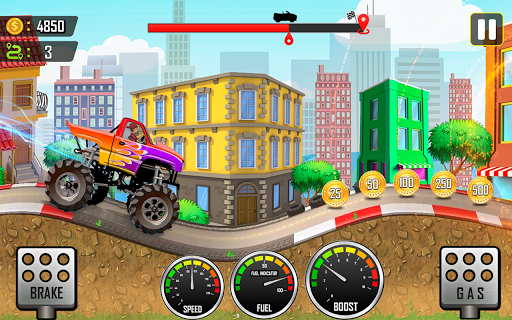 Racing the Hill - Gameplay image of android game