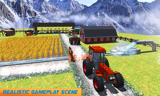 Snow Tractor Agriculture Simulator - Image screenshot of android app