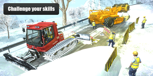 Snow Cutter Excavator Simulator 2020 - Image screenshot of android app