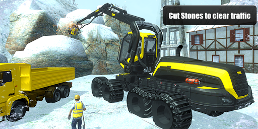 Snow Cutter Excavator Simulator 2020 - Image screenshot of android app