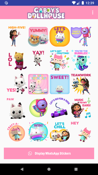 Gabby's Dollhouse Stickers - Image screenshot of android app