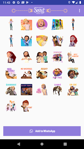 DreamWorks TV Spirit Stickers - عکس برنامه موبایلی اندروید