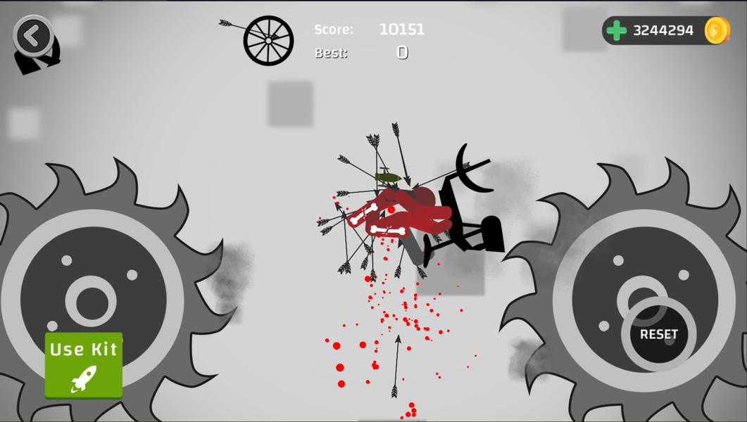 Stickman Ragdoll Simulator - Gameplay image of android game