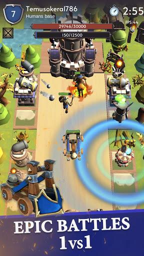 Towers Age defense PvP online - Gameplay image of android game