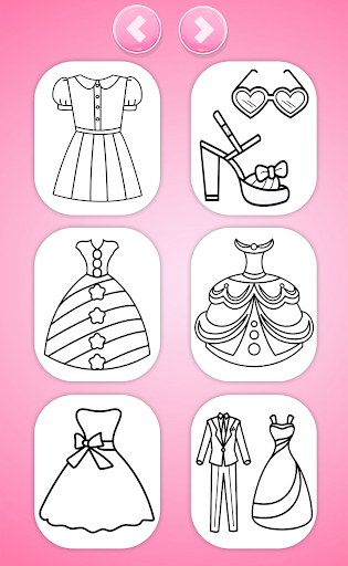 Pattern Coloring Game For Dresses - Image screenshot of android app