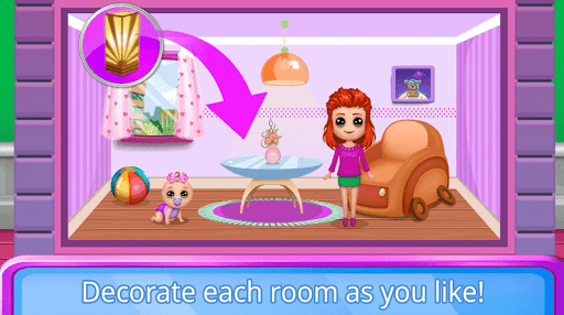 Doll House Dress Up Game.Build your own dollhouse - Image screenshot of android app