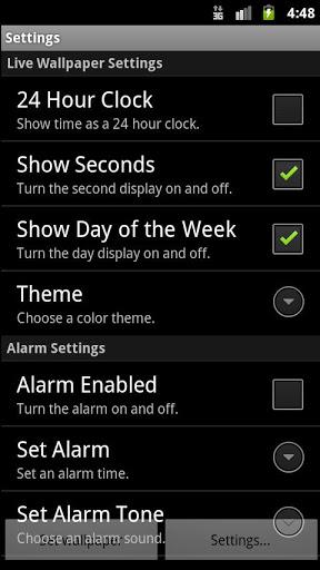 Alarm Clock Wallpaper - Image screenshot of android app