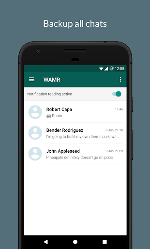 WAMR: Undelete messages! - عکس برنامه موبایلی اندروید