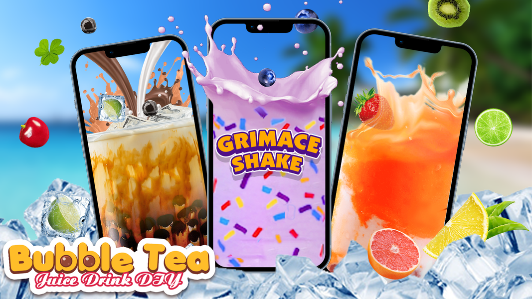 Boba Grimaces Shake Bubble Tea - Gameplay image of android game