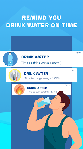 Drink Water Reminder - Water Tracker & Alarm - عکس برنامه موبایلی اندروید