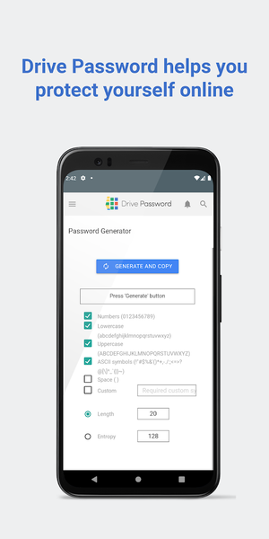 DrivePassword Password Manager - عکس برنامه موبایلی اندروید