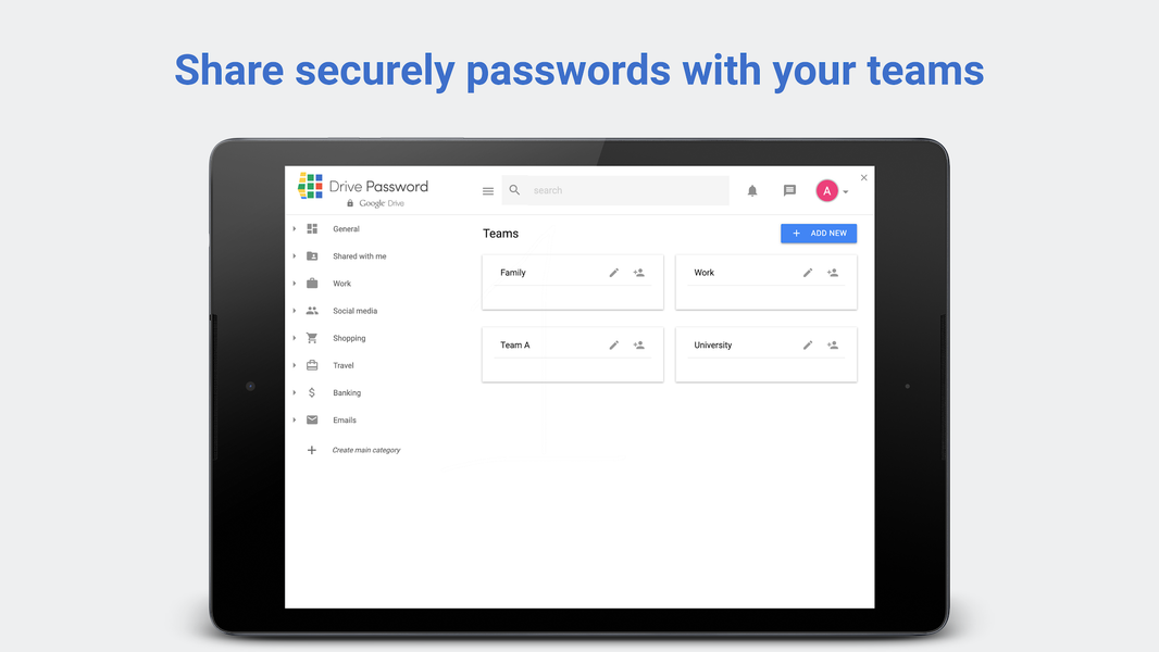 DrivePassword Password Manager - عکس برنامه موبایلی اندروید