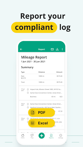 Mileage Tracker by Driversnote - Image screenshot of android app