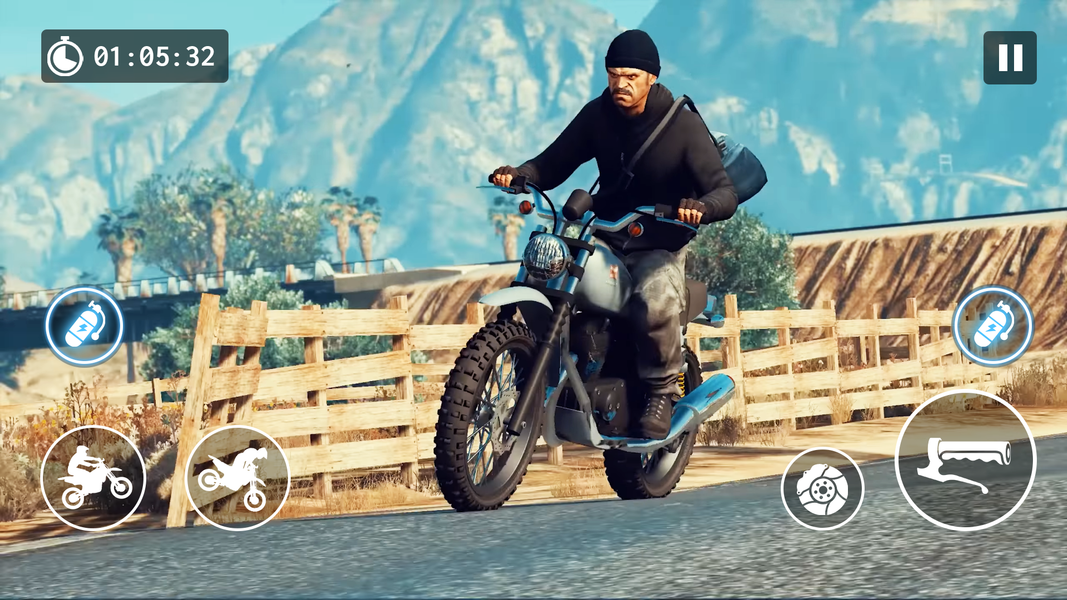 Bike Stunt Xtreme Game 3D - Gameplay image of android game
