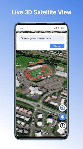 GPS Earth Maps Live Navigation - Image screenshot of android app