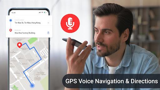 GPS Navigation Earth Map & GPS Direction Tracking - عکس برنامه موبایلی اندروید