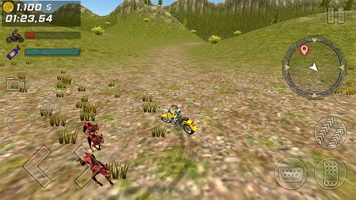 Zombie Escape : Bike Racing - Gameplay image of android game