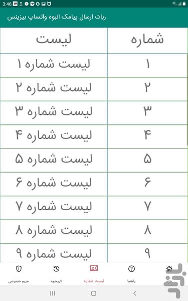 ربات ارسال پیامک انبوه واتساپ بیزینس - Image screenshot of android app