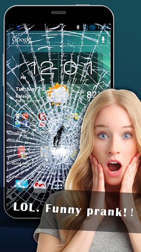 Cracked Screen Prank - Gameplay image of android game