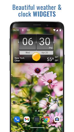 3D Flip Clock & Weather - Image screenshot of android app