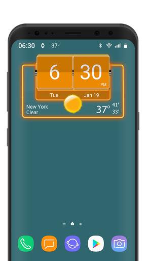 3D Flip Clock Theme Pack 05 - Image screenshot of android app