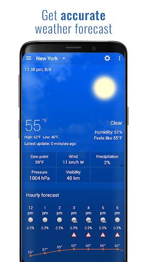 3D Sense Clock & Weather - Image screenshot of android app