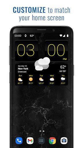 Sense V2 Flip Clock & Weather - عکس برنامه موبایلی اندروید