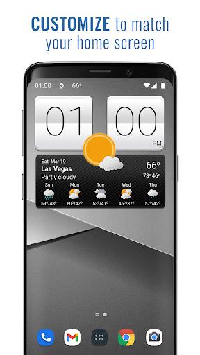 Sense V2 Flip Clock & Weather - Image screenshot of android app