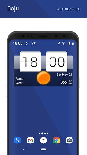 Boju weather icons - عکس برنامه موبایلی اندروید