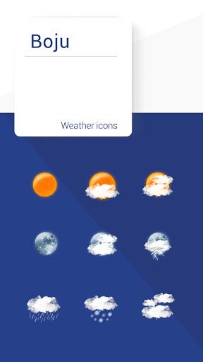 Boju weather icons - Image screenshot of android app