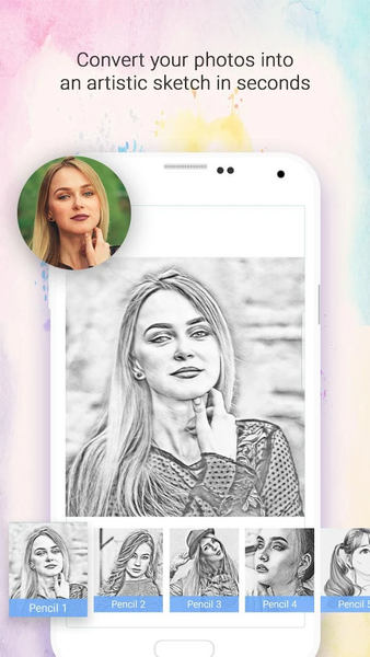 Pencil Sketch Photo Art - Image screenshot of android app